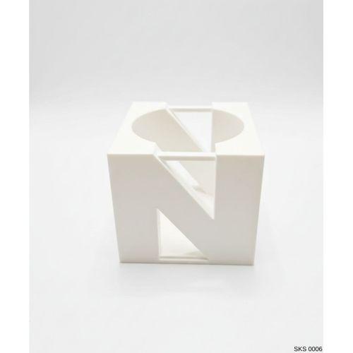 Beyaz Centikli Harf Seklinde Mini Dekoratif Saksi Ismine Ozel Bas Harf Tasarim Masa Ustu Ofis Dekoru 7 Cm