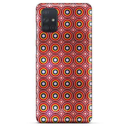 Samsung Galaxy M51 Kılıf Pastel Renkler (40) Fit Silikon Kılıf Yeşil Kırmızı