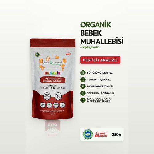 Organik Keçiboynuzu Unlu Bebek Muhallebisi Kaşık Maması 250gr (B1 VİTAMİNLİ)