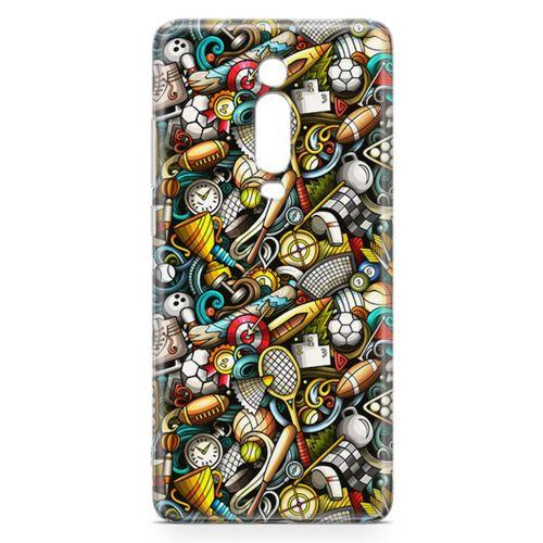 Xiaomi Redmi K20 Pro Kılıf Basket Futbol Doodle Arka Kapak Koruma Desenli Full Koruyucu