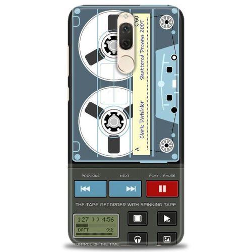 Huawei Mate 10 Lite Kılıf HD Baskılı Kılıf - Nostaljik Kaset + Tam Ekran Koruyucu