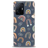 Xiaomi Mi 11T Kılıf HD Baskılı Kılıf - Gökyüzü Kalp + Tam Ekran Koruyucu