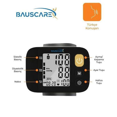 Bauscare Türkçe Konuşan Bilekten Ölçer Dijital Tansiyon Aleti