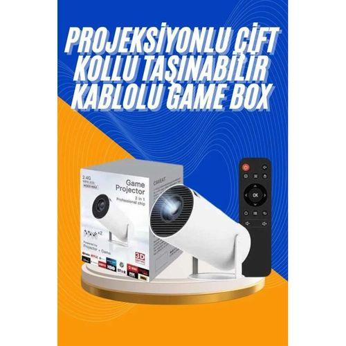 Projeksiyon Cihazı Video Oyun Konsolu 8 Gb Hafıza Lcd Ekran Kumandalı