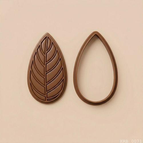 Yaprak Figürlü Hamur Şekillendirici Kurabiye Kalıbı Oyun Hamuru Kalıbı 8 5 cm