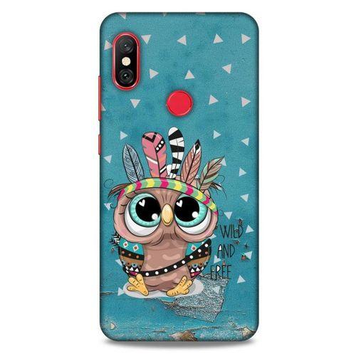 Animax Mavi Kızılderili Baykuş Xiaomi Mi A2 Lite Kılıf Desenli Silikon