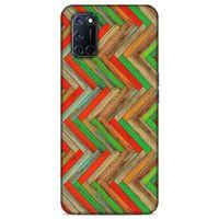 Lopard Oppo A92 Uyumlu Kılıf Wood'X (34) Slim Armor Kılıf Desenli