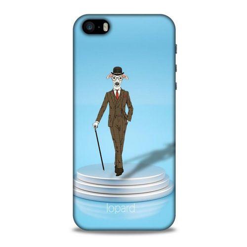 Apple Iphone 5S Kılıf FunnyMaX (45) Liquid Air Kılıf Açık Mavi Köpek