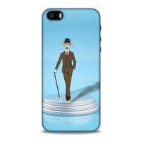 Apple Iphone 5S Kılıf FunnyMaX (45) Liquid Air Kılıf Açık Mavi Köpek