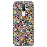 Oppo A5 2020 Kılıf Kız Bebek Giyim Doodle Arka Kapak Koruma Desenli Full Koruyucu