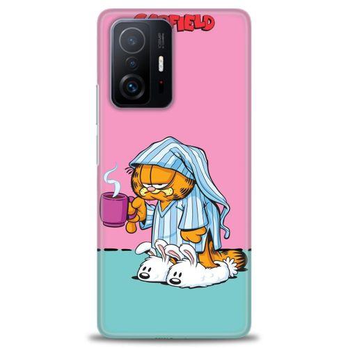 Xiaomi Mi 11T Pro Kılıf HD Baskılı Kılıf - Garfield + Tam Ekran Koruyucu
