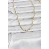 CM 14K Gold Renk Burgu Yassı Model 60 cm Kadın Kolye