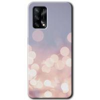 Oppo A54 Kılıf HD Desen Baskılı Arka Kapak + Temperli Cam - Blur Lights