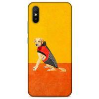 Xiaomi Redmi 9A Kılıf Köpek Kıyafetleri (46) Core Armor Kılıf Golden Retriever Mont