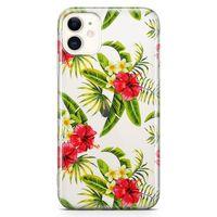 Apple iPhone 11 Kılıf Bodrum Çiçekleri Arka Kapak Koruma Desenli Full Koruyucu