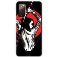 Samsung Galaxy S20 FE Kılıf Baskılı Kapak - Samurai Girl + 5D Tam Kaplayan Cam