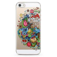 Apple iPhone 5s Kılıf İstanbul Hatırası Arka Kapak Koruma Desenli Full Koruyucu