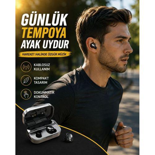 Led Ekranlı Kablosuz Kulaklık – Gürültü Önleyici Mikrofon Ve Dokunmatik Özellikli