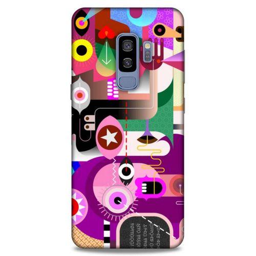 Lopard Samsung Galaxy S9 Plus Uyumlu Kılıf Soyut Sanat (22) Desenli Tam Koruma Kılıfı