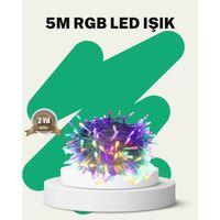 50’li Led Şeffaf Kablolu 5 M Aydınlatma Işık Süsleme Led