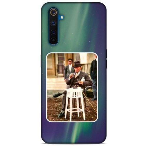 Oppo Realme 6 Pro Kılıf Atatürk (21) Koruyucu Kapak Yeşil Gökyüzü