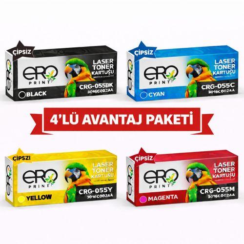 Canon LBP-664cx Standart Kapasiteli Çipsiz Muadil Toner Set