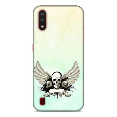 Lopard Samsung Galaxy A01 Uyumlu Kılıf Tattoo's (8) Baskılı Kılıf Yeşil Beyaz