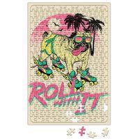 Pug Kaykay Köpek Puzzle 240 Parça Yapboz