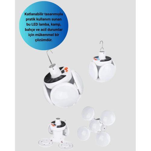 Solar Ve Usb Şarjlı Su Geçirmez Katlanabilir Led Lamba