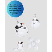 Solar Ve Usb Şarjlı Su Geçirmez Katlanabilir Led Lamba