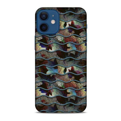 Apple iPhone 12 Mini Kılıf Baskılı Özel Seri Taşlı (34) Slim Armor Kılıf