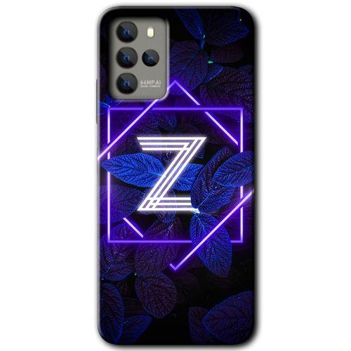 Omix X700 Kılıf HD Desen Baskılı Arka Kapak - Dark Neon Yaprak Z Harfi