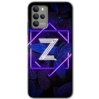 Omix X700 Kılıf HD Desen Baskılı Arka Kapak - Dark Neon Yaprak Z Harfi