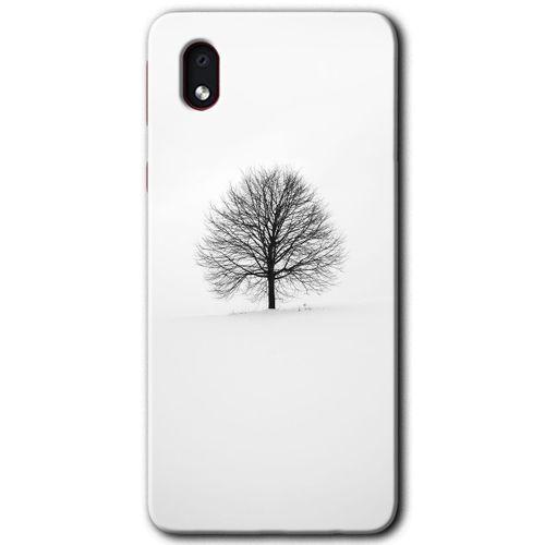 Samsung Galaxy A01 Core Kılıf Baskılı Kapak - Alone Tree + 5D Tam Kaplayan Cam