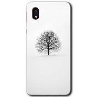 Samsung Galaxy A01 Core Kılıf Baskılı Kapak - Alone Tree + 5D Tam Kaplayan Cam