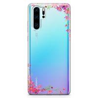 Huawei P30 Pro Kılıf Akdeniz Çiçekleri Arka Kapak Koruma Desenli Full Koruyucu