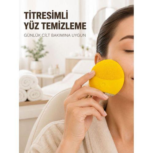 Su Geçirmez Titreşimli Yüz Temizleme Cihazı Yumuşak Silikon Cilt Bakım Fırçası