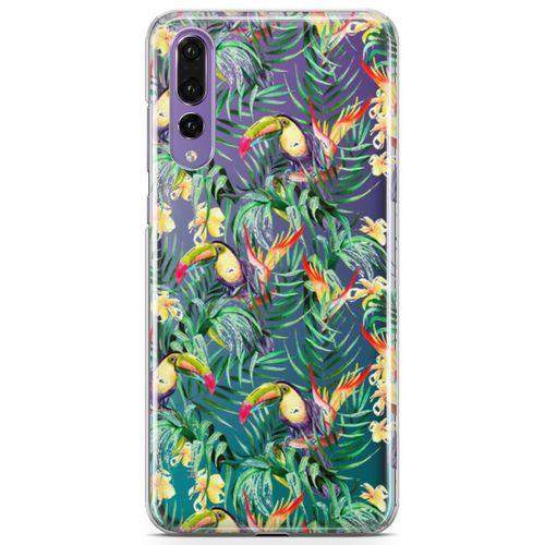 Huawei P20 Pro Kılıf Tropika Arka Kapak Koruma Desenli Full Koruyucu