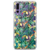 Huawei P20 Pro Kılıf Tropika Arka Kapak Koruma Desenli Full Koruyucu