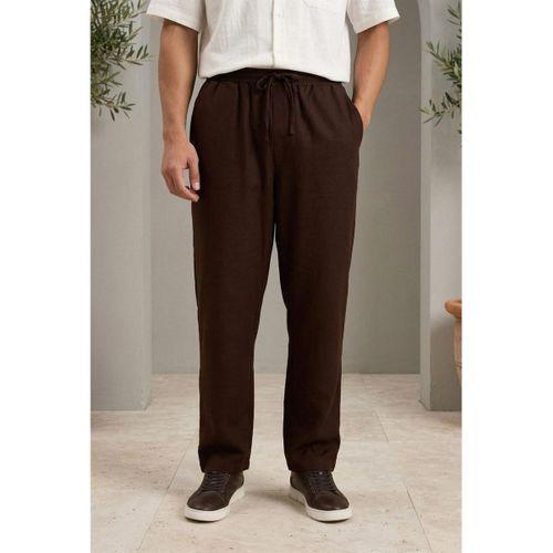 Prawer Baggy Kalıp Odessa Kumaş Jogger Erkek Pantolon- Kahve