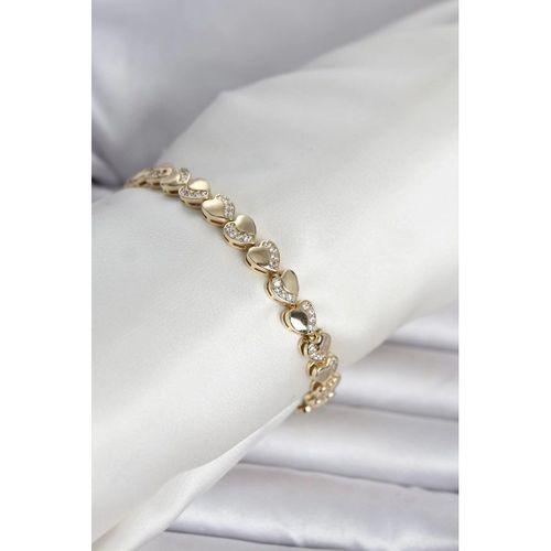 Xuping Kalp Model Gold Renk Kadın Bileklik