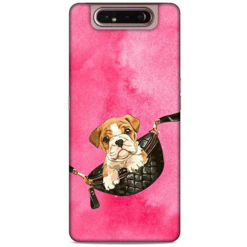 Samsung Galaxy A80 Kılıf Köpek Kıyafetleri (2) Kabı French Bulldog Çanta