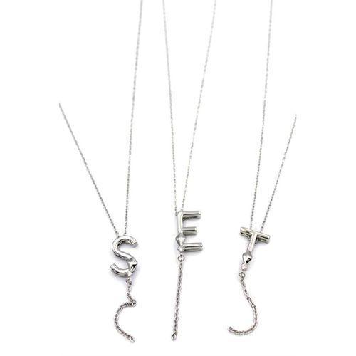 Uzak Şehir Harf Kolye - Gümüş