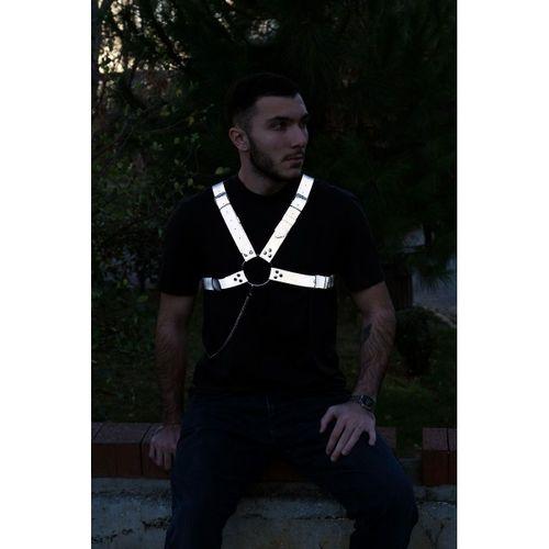 CLZ41 Karanlıkta Parlayan Reflektörlü Erkek Göğüs Kemer - TM95