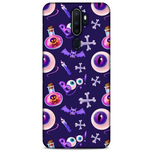 Oppo A5 2020 Uyumlu Kılıf Mor Delisi (21) Koruyucu Kapak Göz