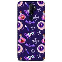 Oppo A5 2020 Uyumlu Kılıf Mor Delisi (21) Koruyucu Kapak Göz