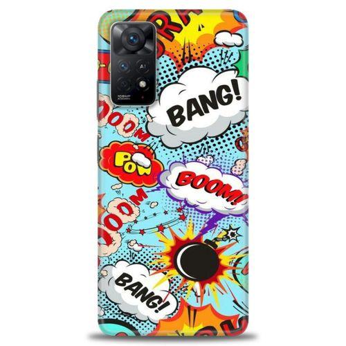 Xiaomi Redmi Note 11 Pro Kılıf HD Baskılı Kılıf - Bang Boom + Tam Ekran Koruyucu