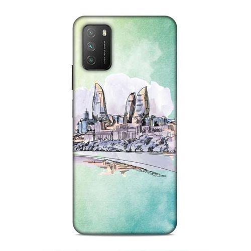 Xiaomi Poco M3 Uyumlu Kılıf Azarbaijan (2) Kabı Baki Silüet