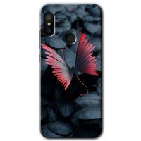Xiaomi Redmi Note 6 Pro HD Baskılı Kılıf + 9D Tam Ekran Koruyucu - Dark Butterfly