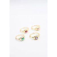 6'lı Taşlı Yüzük Seti - Altın